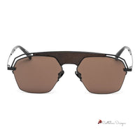 Brown Titanium Sunglasses