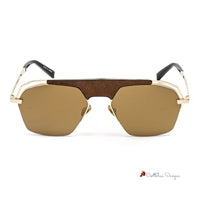 Gold Titanium Sunglasses