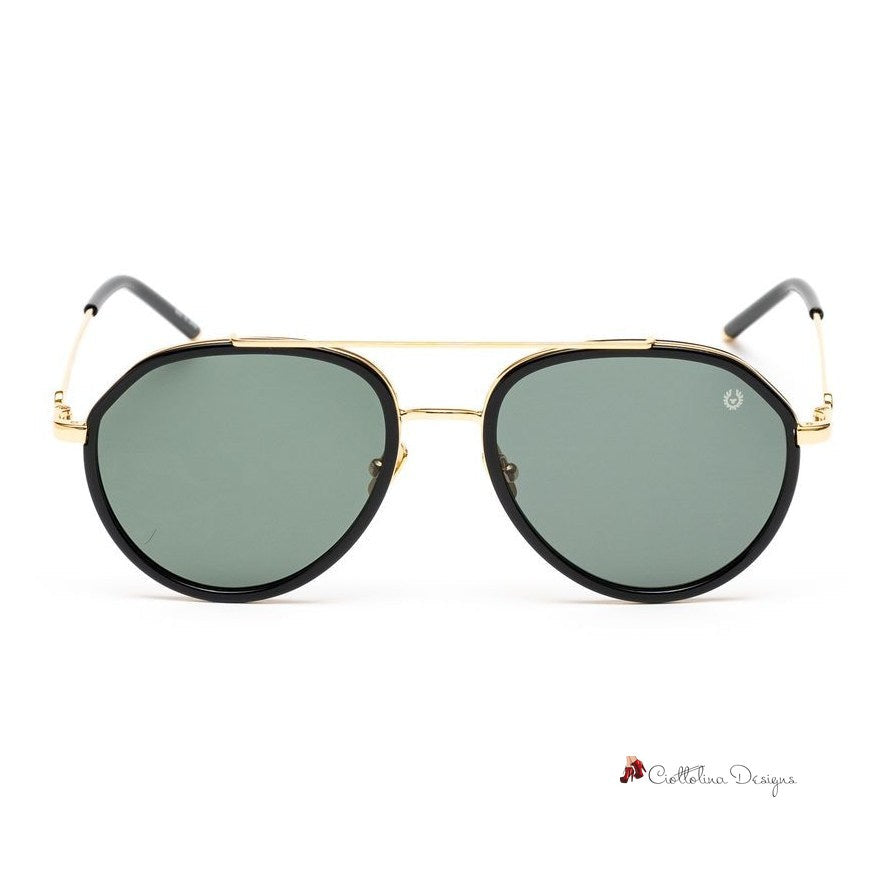 Gold Stainless Steel Sunglasses