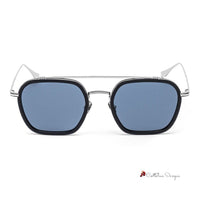 Gray Stainless Steel Sunglasses