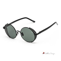 Black Stainless Steel Sunglasses