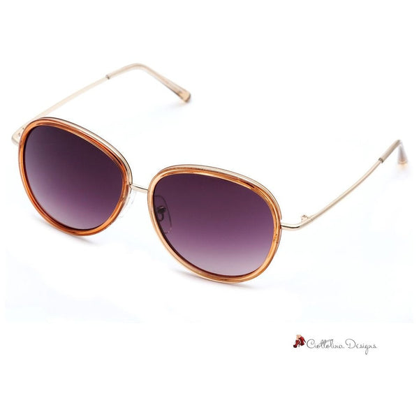 Purple Metal Sunglasses