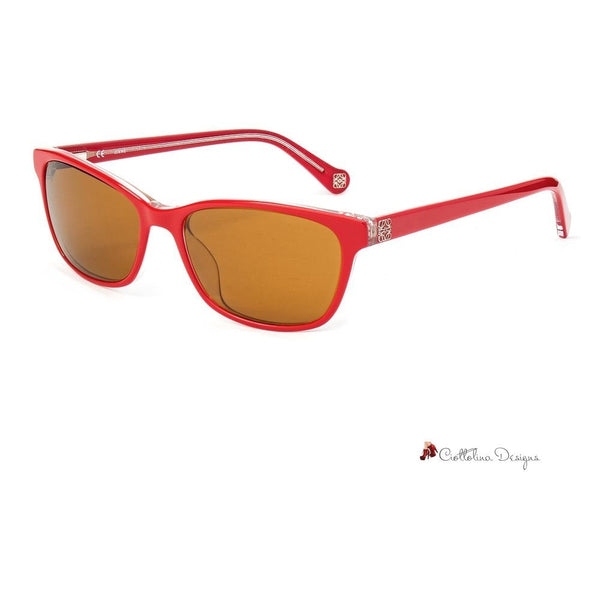 Red Acetate Sunglasses