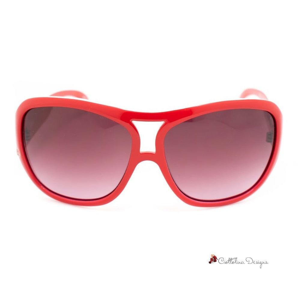 Red Acetate Sunglasses