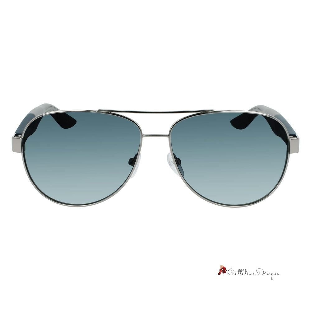 Gray Metal Sunglasses