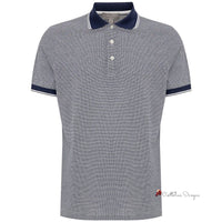 Blue Cotton Polo Shirt