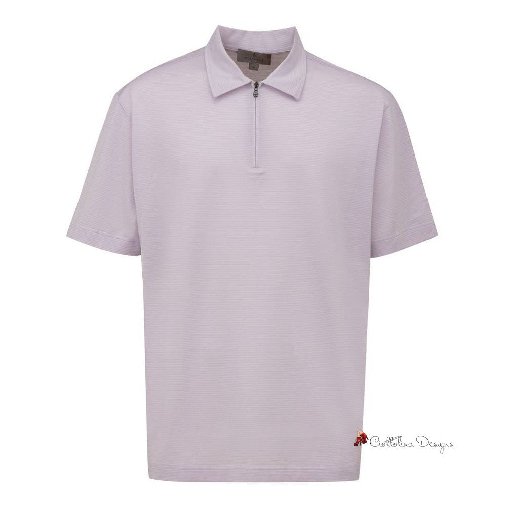 Purple Cotton Polo Shirt