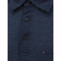 Blue Cotton Polo Shirt