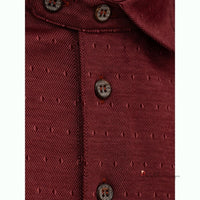 Burgundy Cotton Polo Shirt