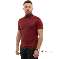 Burgundy Cotton Polo Shirt