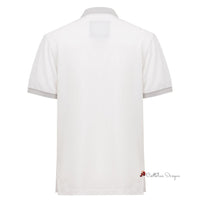 White Cotton Polo Shirt