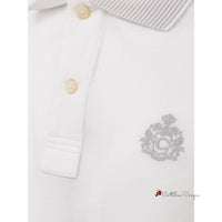 White Cotton Polo Shirt