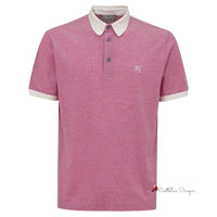 Pink Cotton Polo Shirt