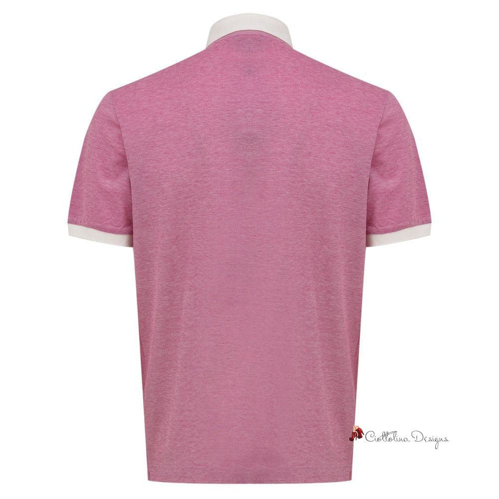 Pink Cotton Polo Shirt