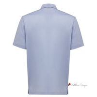 Light Blue Cotton Polo Shirt