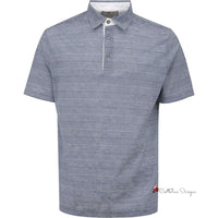 Blue Cotton Polo Shirt