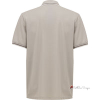 Gray Cotton Polo Shirt