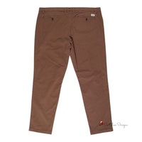 Brown Cotton Jeans & Pant