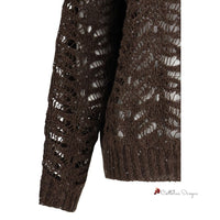 Perforated Sweater with sequins