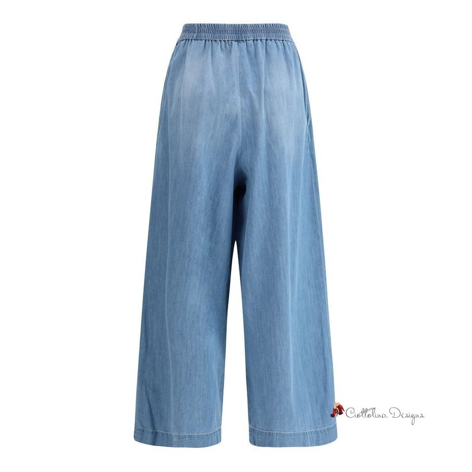 Denim wide leg Pants