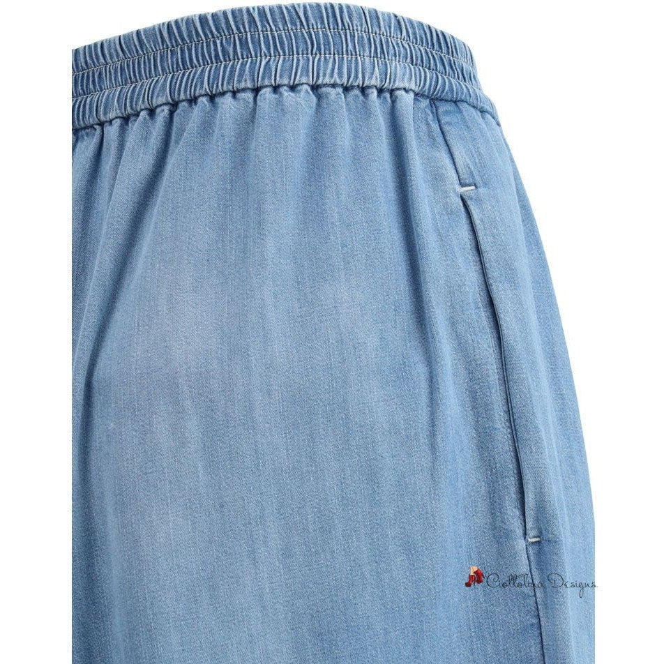 Denim wide leg Pants