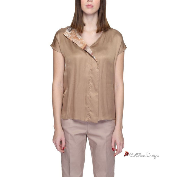 Beige Viscose Shirt