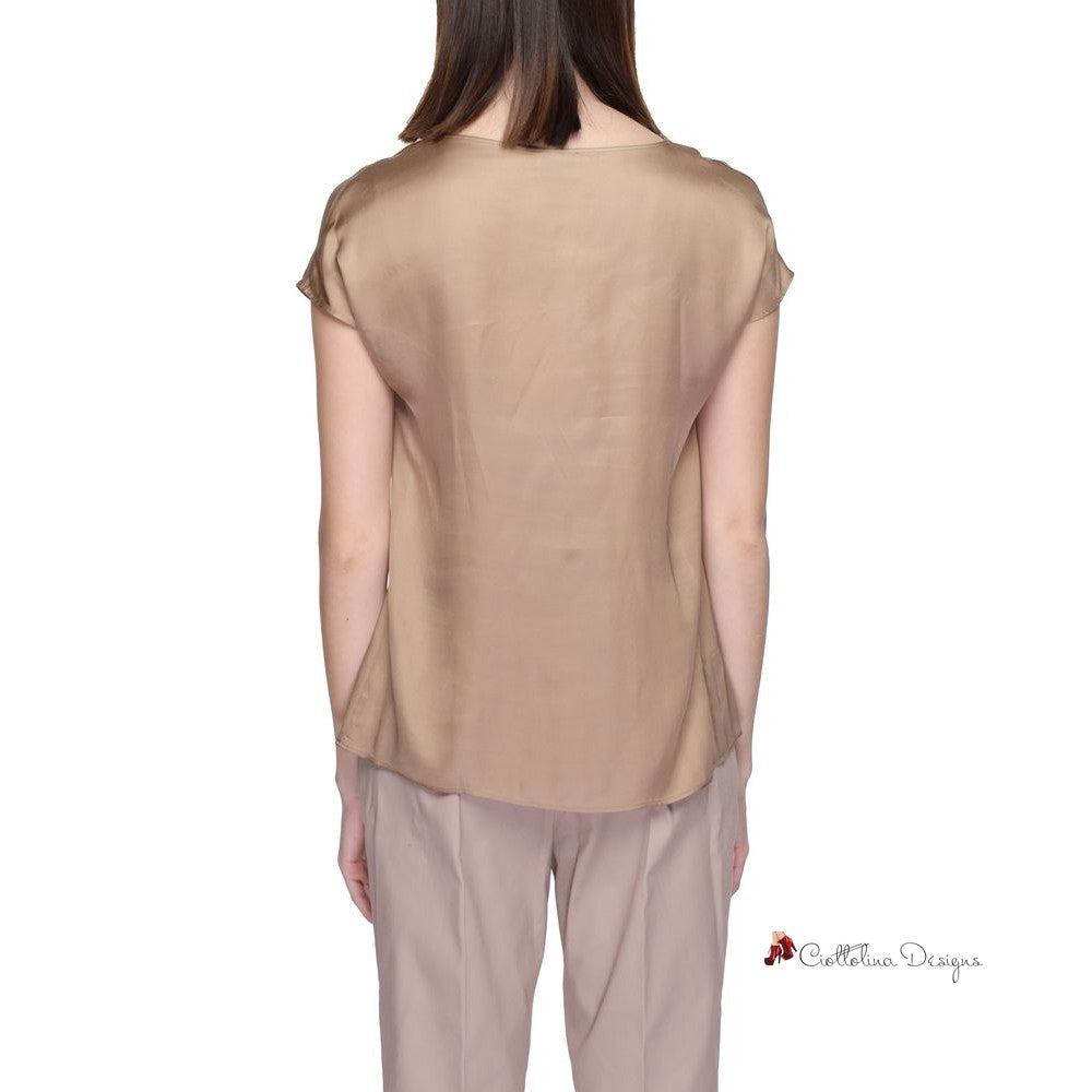 Beige Viscose Shirt