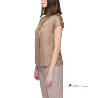 Beige Viscose Shirt