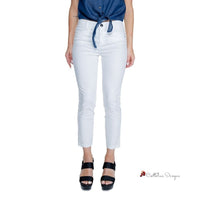 White Cotton Jeans & Pant