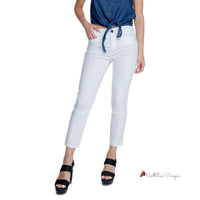 White Cotton Jeans & Pant