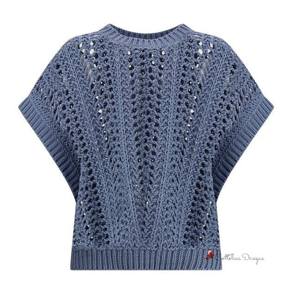 Lace-knit Vest