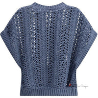 Lace-knit Vest