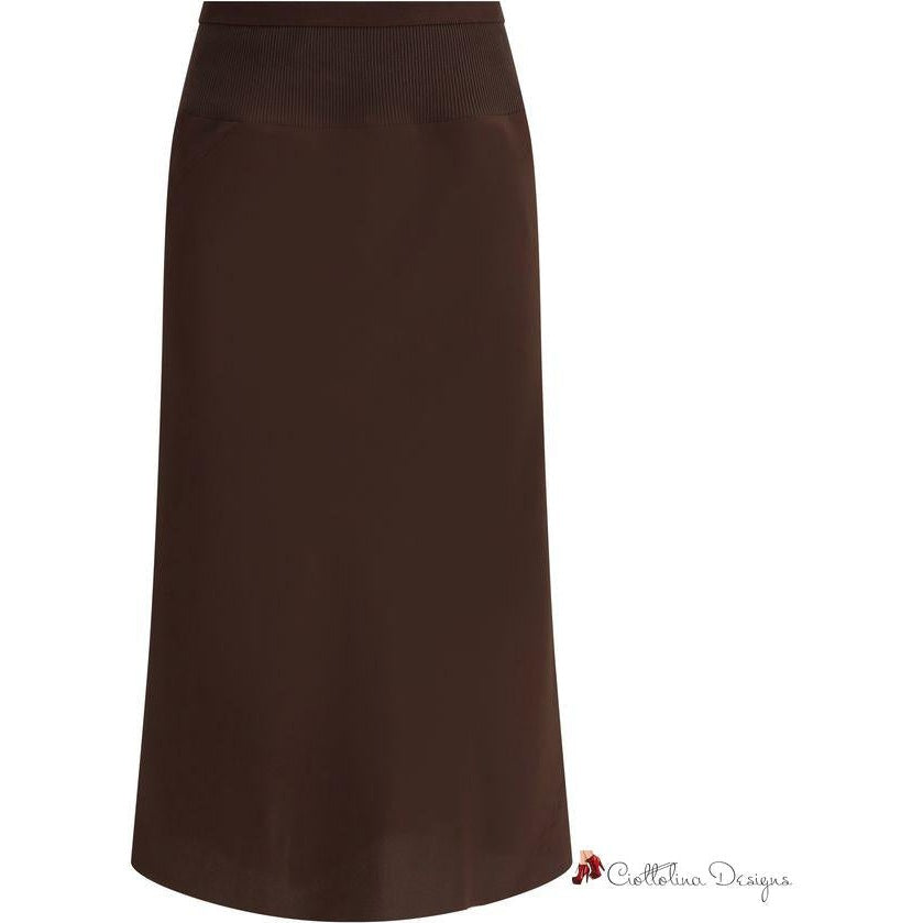 Silk midi Skirt