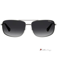 Gray Metal Sunglasses