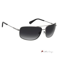 Gray Metal Sunglasses