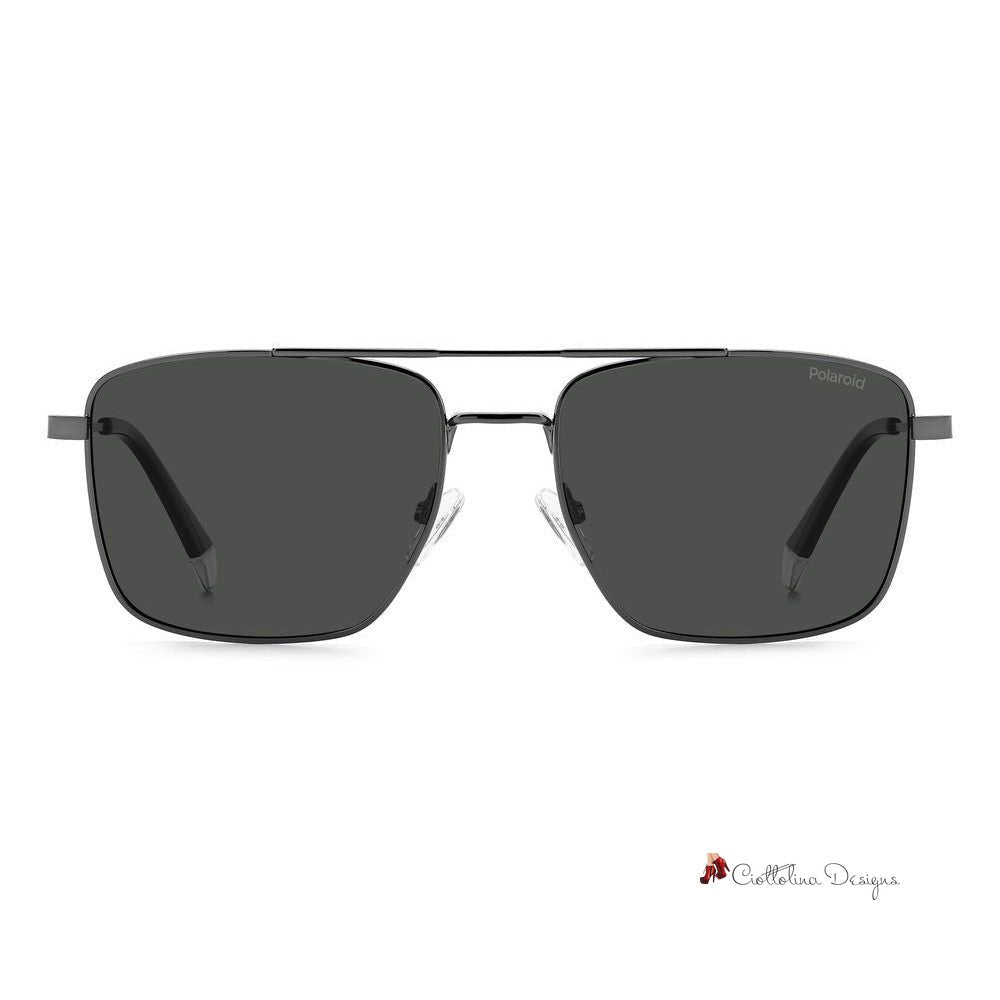 Gray Metal Sunglasses