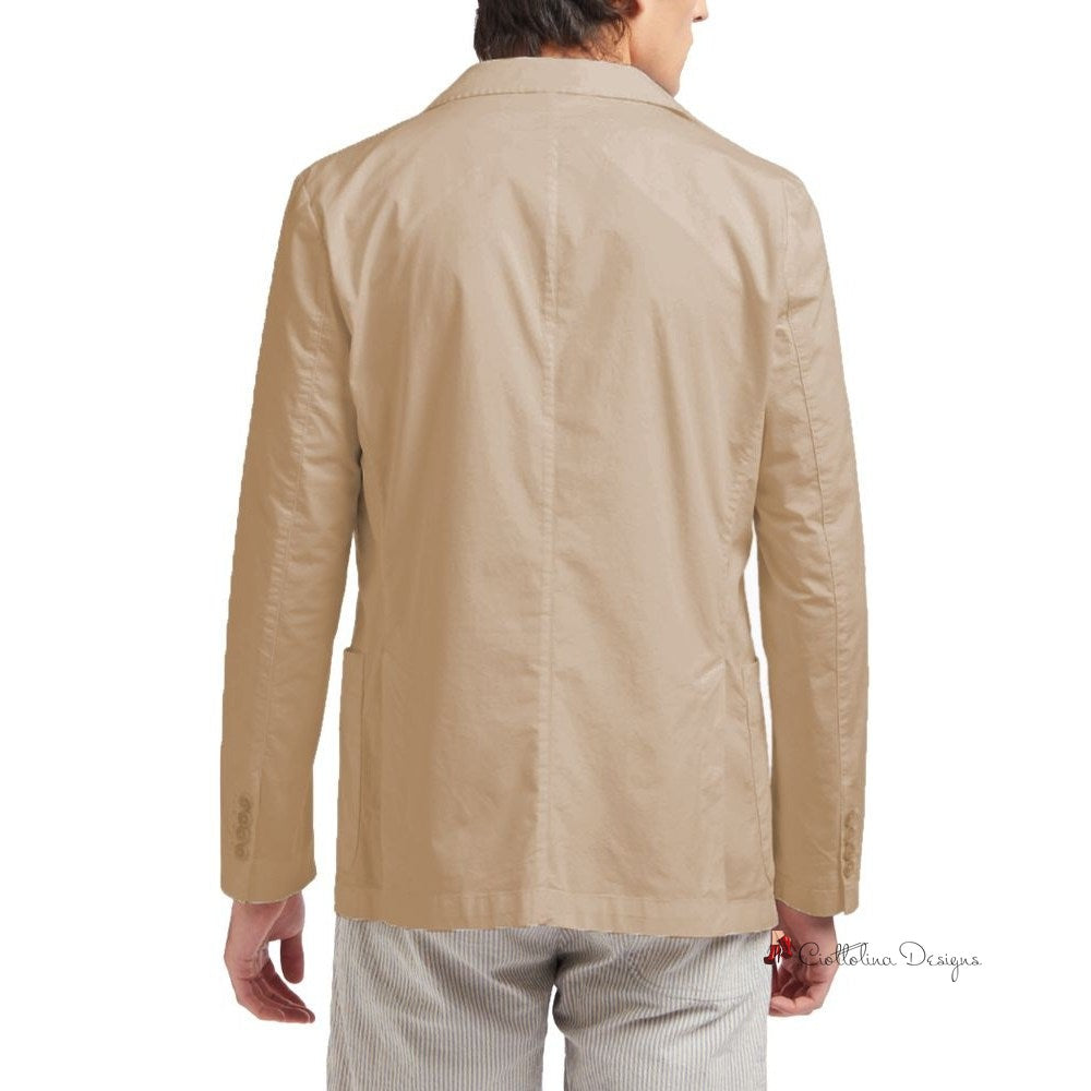 Beige Cotton Blazer