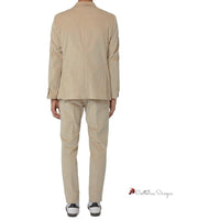 Beige Cotton Suit