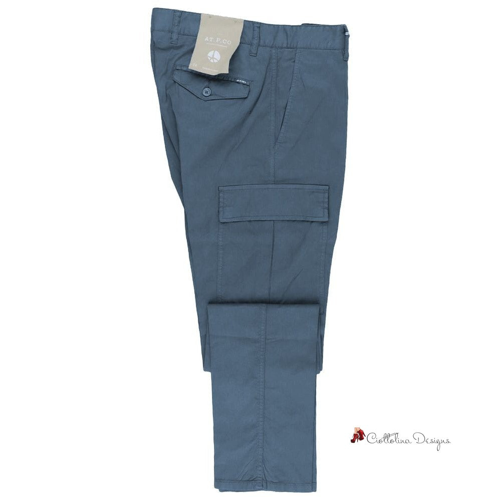 Light Blue Cotton Jeans & Pant