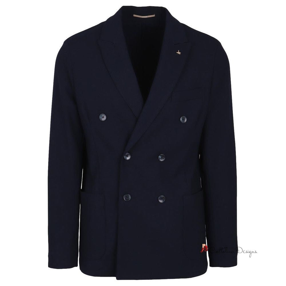 Blue Polyester Blazer