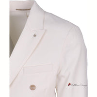 White Polyester Blazer