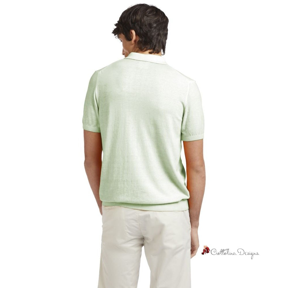 Green Cotton Polo Shirt