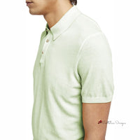 Green Cotton Polo Shirt