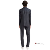 Gray Polyester Suit