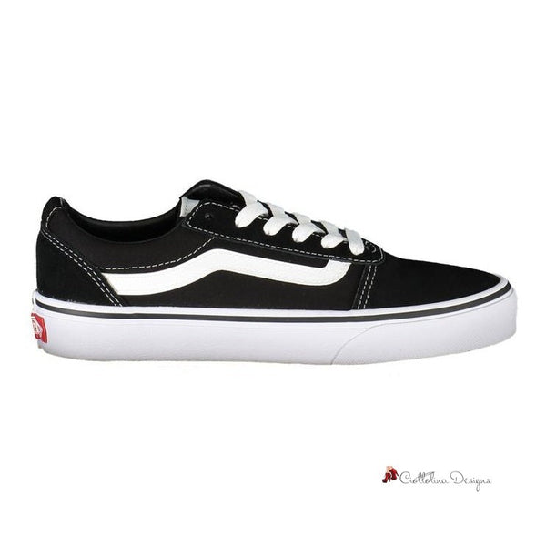 Black Polyester Sneaker