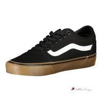 Black Polyester Sneaker