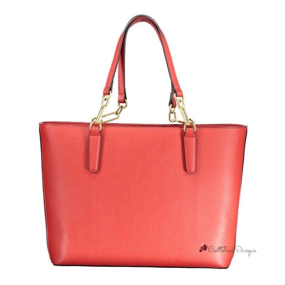 Red Polyethylene Handbag