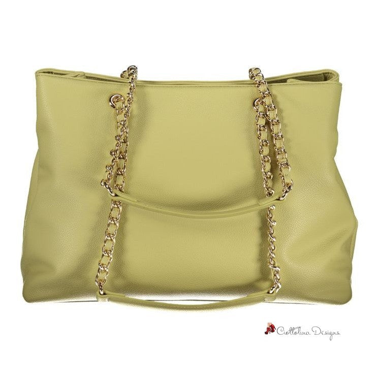 Green Polyethylene Women Handbag