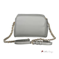 Gray Polyethylene Women Handbag