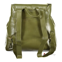 Green Polyethylene Women Backpack